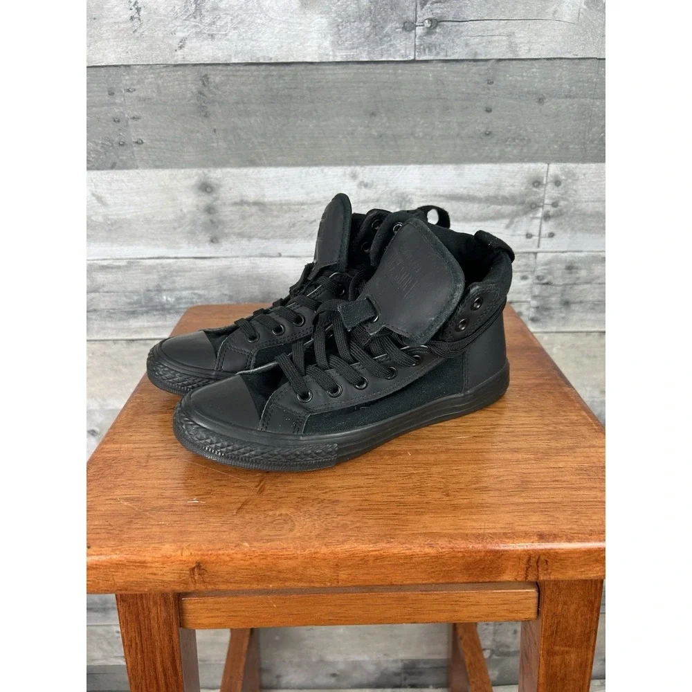 Converse Junior Black High Tops Size 3